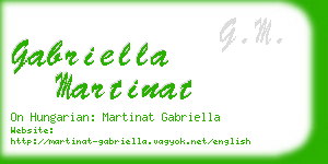 gabriella martinat business card